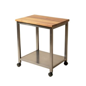 Sydney Kitchen Cart With Butcher Block Top