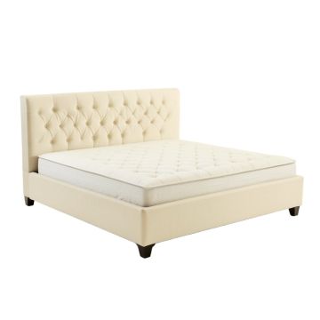 Clermt Tufted Upholstered Low Profile Standard Bed