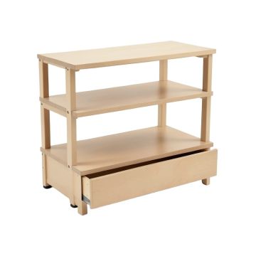 2-Tier Shoes Bench Entryway Storage Shoe Rack Storage Stool Cabinet With Drawers