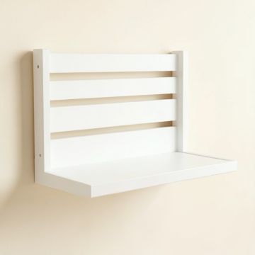 Meadow Brook Wall-Mounted Entryway Organizer Shelf - White (synthetic illustration; no displayed measurements)
