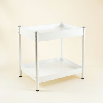 Spruce Bluff Empty Countertop Canister Rack - White (synthetic illustration; no displayed measurements)