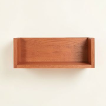 Birch Arc Wall-Mounted Shelf (synthetic illustration; no displayed measurements)
