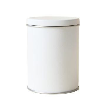 Ridge Bridge Storage Canister With Lid - White
