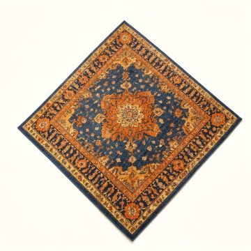 Hillsby Oriental Blue/Orange Area Rug (synthetic illustration; no displayed measurements)