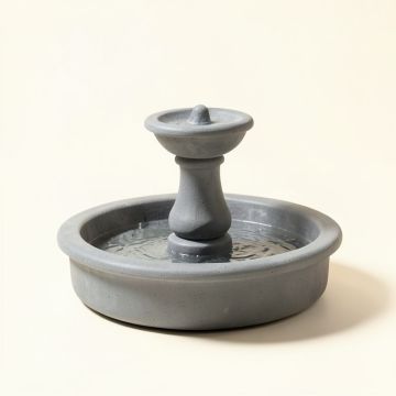 Resin Round Fountain With Light (synthetic illustration; no displayed measurements)