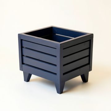 Aspen Bridge Empty Raised Planter - Navy (synthetic illustration; no displayed measurements)