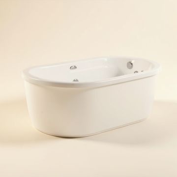 Soho 60 '' X 29 '' Freestanding Soaking Bathtub (synthetic illustration; no displayed measurements)