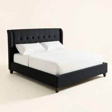 Thaxton Wingback Upholstered Standard Bed (synthetic illustration; no displayed measurements)