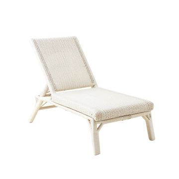 Vale Bridge Outdoor Lounge Chair - White