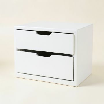 Laurel Crossing Small-Parts Storage Drawer Cabinet - White (synthetic illustration; no displayed measurements)