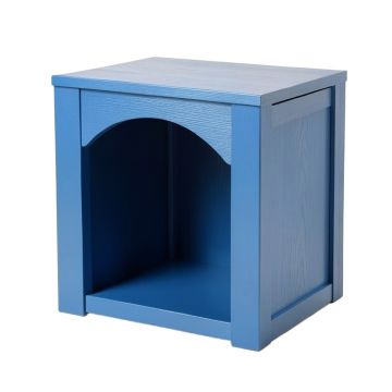 Dune Bridge Empty Furniture-Style Litter Enclosure - Blue