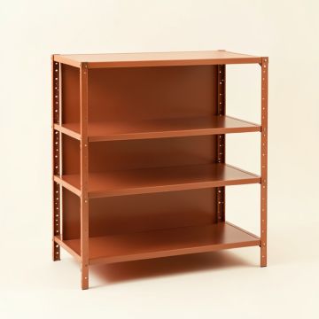 Clay Crest Empty Seed-Starting Shelving Unit Without Lights - Terracotta (synthetic illustration; no displayed measurements)