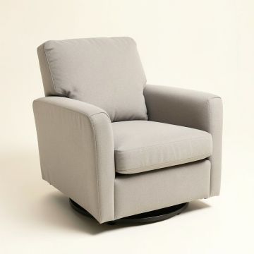 Glennhaven 30 '' Wide Polyester Swivel Down Cushion Armchair (synthetic illustration; no displayed measurements)