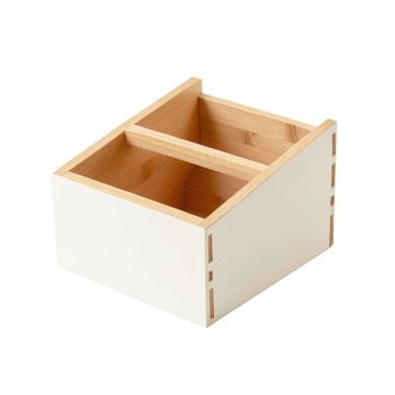 Stone Arc Low Toy Storage Unit - White