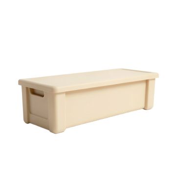 Hill Crossing Narrow Outdoor Storage Bench - Beige