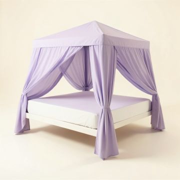 Corringham Canopy Standard Bed (synthetic illustration; no displayed measurements)