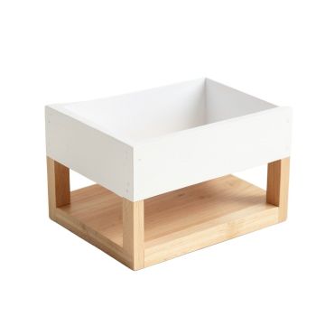 Dawn Bridge Empty Raised Planter - White