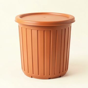 Brook Branch Closed Garden Compost Bin - Terracotta (synthetic illustration; no displayed measurements)