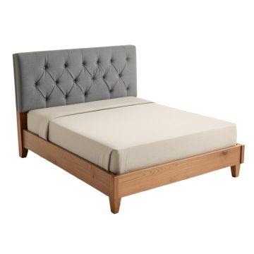 King Tufted Low Profile Standard Bed