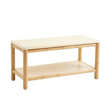 Clay Canyon Indoor Bench - Cream