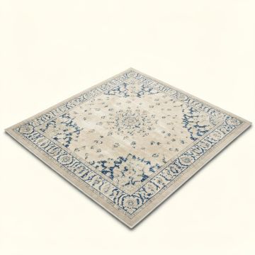 Katie Oriental Ivory / Blue Area Rug (synthetic illustration; no displayed measurements)