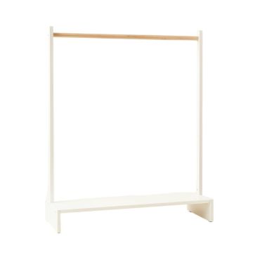 Linden Arc Empty Garment Rack - White
