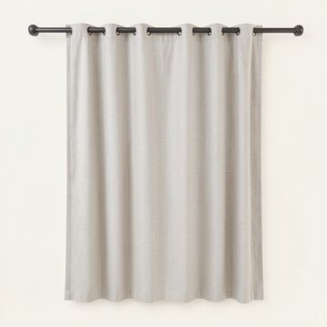 Fernandes Distressed Solidsemi-Sheer Tab Top Single Curtain Panel (synthetic illustration; no displayed measurements)