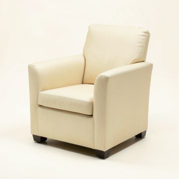 Stacking Arm Chair In Champagne (synthetic illustration; no displayed measurements)
