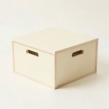 Cedar Arc Low Toy Storage Unit - Cream (synthetic illustration; no displayed measurements)