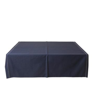 Rowan Dell Flat Bed Sheet - Navy