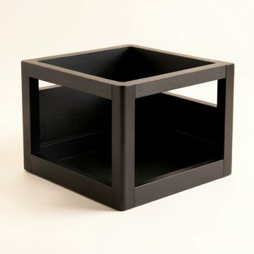 Elm Branch Empty Furniture-Style Pet Crate - Black (synthetic illustration; no displayed measurements)
