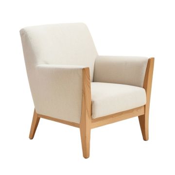 Aportela 24 '' Wide Cotton Wingback Chair