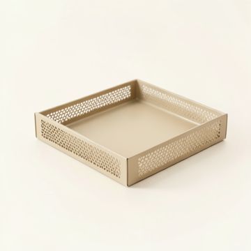 Spruce Edge Empty Under-Desk Cable Tray - Beige (synthetic illustration; no displayed measurements)