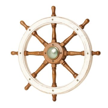 Ornamental Nautical Ship Steering Wheel Home Wall Decor
