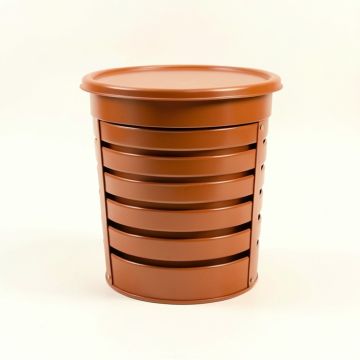 Elm Canyon Closed Garden Compost Bin - Terracotta (synthetic illustration; no displayed measurements)
