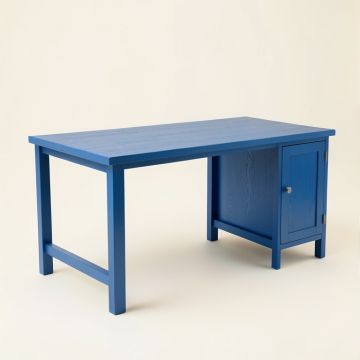 Dune Crest Empty Workshop Workbench - Blue (synthetic illustration; no displayed measurements)
