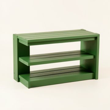 Stone Crest Shoe Storage Bench - Green (synthetic illustration; no displayed measurements)