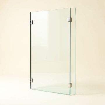 Platinum Linea 34 '' W X 72 '' H Screen Frameless Fixed Glass Panel With Clear Max Technology (synthetic illustration; no displayed measurements)