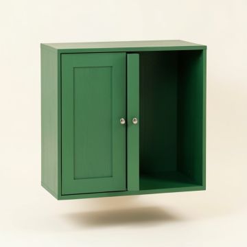 Summit Canyon Wall-Mounted Laundry Cabinet - Green (synthetic illustration; no displayed measurements)