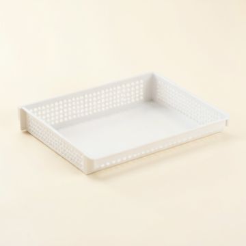 Olive Bluff Empty Under-Desk Cable Tray - White (synthetic illustration; no displayed measurements)