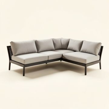 Benfer Patio Sectional With Cushions (synthetic illustration; no displayed measurements)