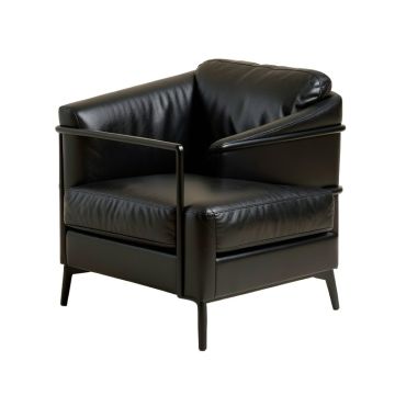 Aubrie 29 '' Wide Top Grain Leather Armchair