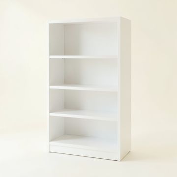 Alder Dell Freestanding Bookcase - White (synthetic illustration; no displayed measurements)