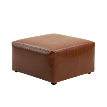 Bolin Leather Pouf