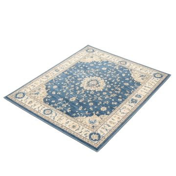 Katie Oriental Blue/Ivory Area Rug (synthetic illustration; no displayed measurements)