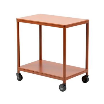 Spruce Crossing Empty Rolling Workshop Cart - Terracotta