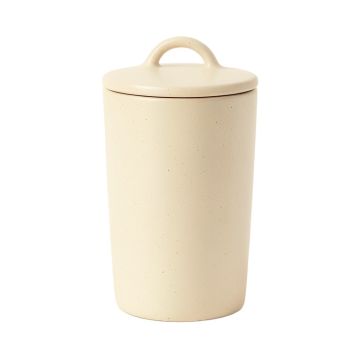 Stone Bridge Storage Canister With Lid - Ivory