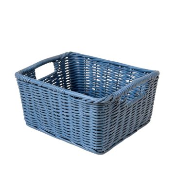 Vale Branch Empty Storage Basket - Blue