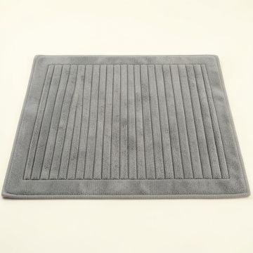Field Bluff Bath Mat - Gray (synthetic illustration; no displayed measurements)
