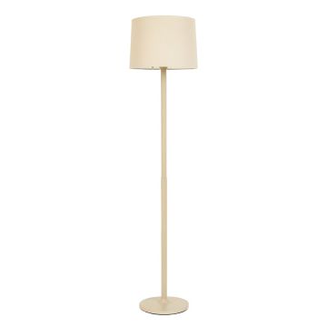 Harbor Canyon Floor Lamp With A Plain Fabric Shade - Beige
